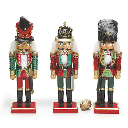 3 Piece 10" Nutcracker Set & Reviews Birch Lane